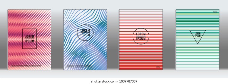 Dynamic geometric layout.  Vector trendy line pattern for poster brochure.  Gradient templates for business brochures.  2d prints for banner background.  Graphic design for annual album backdrop.