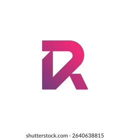 Dynamic Geometric Letter R Logo