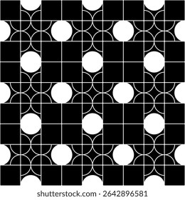 Dynamic geometric patterns abstract art digital illustration minimalist style top-down view visual aesthetics, seamless pattern