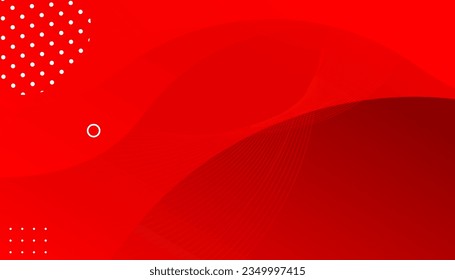 Dynamische geometrische rote Form auf Farbverlauf-weißem Hintergrund.  ideal für Banner, Web, Header, Cover, Plakat, Broschüre, Social Media, Landing Page