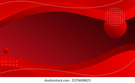Dynamic geometric red shape on gradient white background. suitable for background, landing page, wallpaper, home screen, theme. vector eps 10