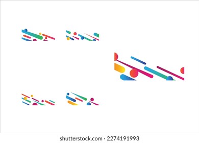 Dynamic Geometric Shape Design Vector