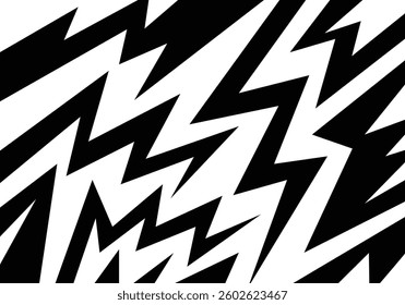 Dynamic Geometric Shapes with Bold Black and White Colours.