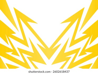 Dynamic Geometric Shapes with Bold Yellow and White Colours.