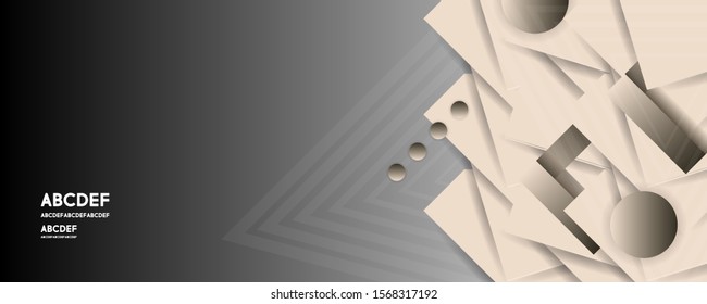 Dynamic geometric simple abstract final sale banner vector banner design. Color creative