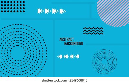 dynamic geometric style blue color banner background