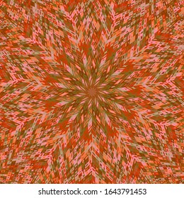 Fondo de mosaico de mosaico circular abstracto geométrico dinámico - ilustración vectorial hipnótica colorida con formas geométricas