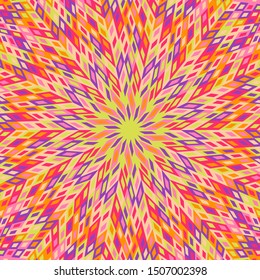 Dynamic geometrical abstract tile pattern background design - circular hypnotic colorful psychedelic vector illustration with geometric shapes
