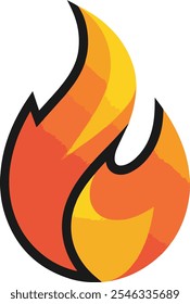  chama dinâmica e brilhante com cores intensas, simbolizando energia, paixão e transformação.