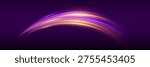 Dynamic glowing light trails creating speed visualization effect