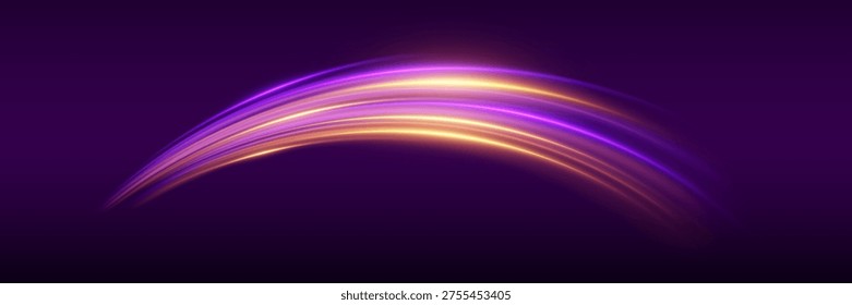 Senderos dinámicos luz brillante