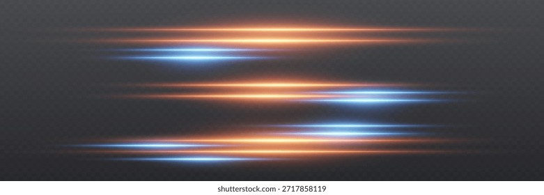 Dynamisch leuchtende Neonlichtlinien. Vektor-EPS10