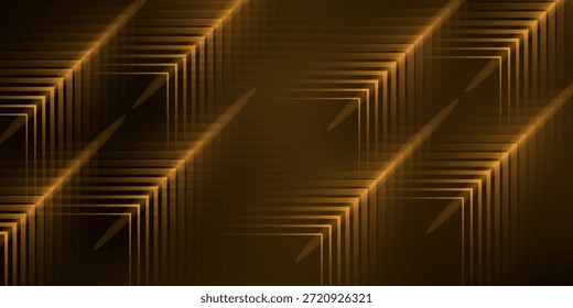 dynamisches Konzept für die Technologie der goldenen Bogenlinie auf schwarzem Hintergrund