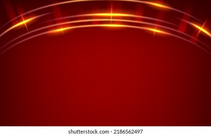 Dynamic golden lines with glow effect