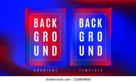 Dynamic Gradient Background Template. Light Colorful Blend Wavy Layout. Cover Tech Wavy Gradient Backdrop. Party Design Background.