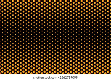 Dynamic Gradient of Circle Shapes in a Symmetrical Pattern Texture
