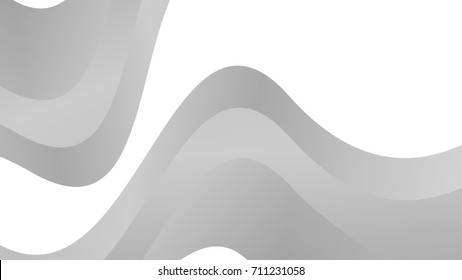 Dynamic Gradient Line Abstract White and Gray Vector Backgrounds