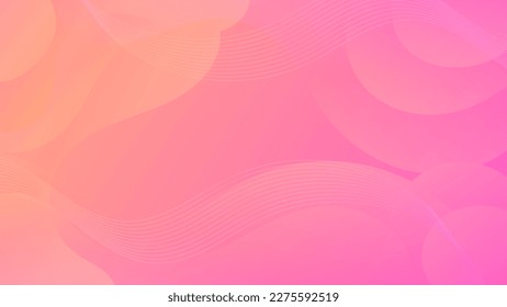 Dynamic Gradient Pink Orange Liquid Wave Background. A modern blend of color and fluid shapes. Great for contemporary designs, brochures, banners, and posters