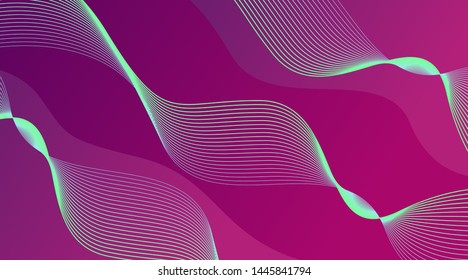 Dynamic Gradient Wavy Lines Background, suitable for poster, banner template, presentation, flyer, brochure, corporate business