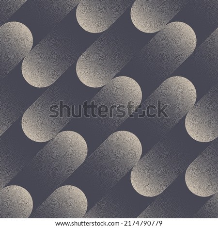 Dynamic Graphic Tilted Lines Seamless Pattern Vector Sports Abstract Background. Oblique Dash Rush Energetic Speed Motion Effect Repetitive Modern Wallpaper. Half Tone Graphic Endless Art Illustration