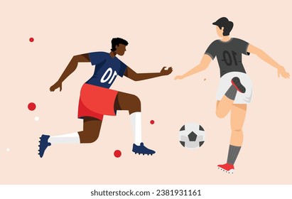 Dynamic graphics capturing the excitement and athleticism of the game.