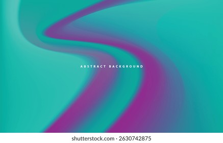 Dynamic Green Abstract Background with Colorful Flow for Creative Advertisement and Event Banner