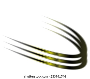 Dynamic green abstract motion on white background vector 