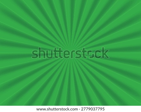 A dynamic green background featuring a sunburst pattern with radiating lines emanating from the center, creating a sense of energy and movement.