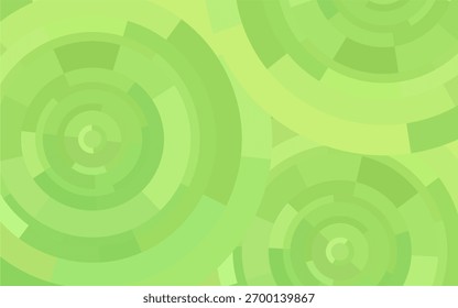 Anillos concéntricos verdes dinámicos