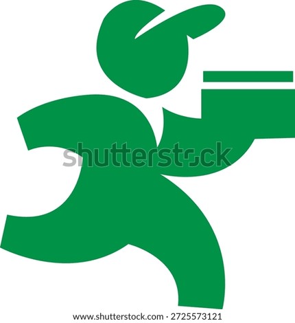 Dynamic Green Courier Delivering Package Swiftly for Efficient Service