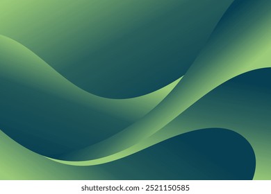 Fundo de vetor de gradiente verde dinâmico com formas orgânicas fluidas. Ideal para cabeçalhos de sites, apresentações ou gráficos de mídia social