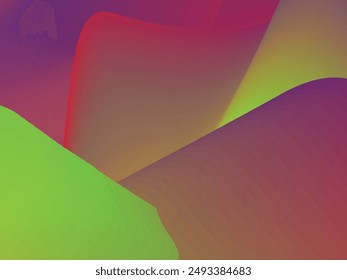 dynamic green and red wave motif. This design combines both colors in attractive harmony, creating a modern and energetic look. Perfect for bold yet elegant background projects, such as graphic design