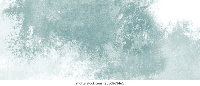 Dynamic Green Wash on White Canvas with Detailed Grunge Patterns

