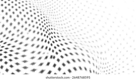 Dynamic Grid Square Dot Wave for Modern Website Banner or Landing Page Design