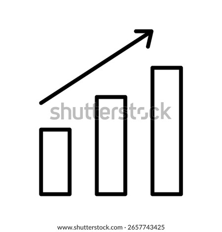 Dynamic growth chart showing upward trend for business success and financial prosperity vector