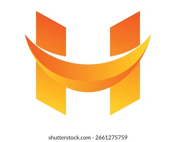 Ein dynamisches 'H' mit einem fließenden, gekrümmten Element,
symbolisiert Bewegung, Energie und Verbindung.
