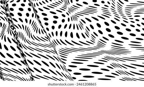 Fondo dinámico de semitonos con distorsión ondulada 