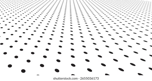 Padrão de Perspectiva de Meio-Tom Dinâmico em Plano de Fundo Branco