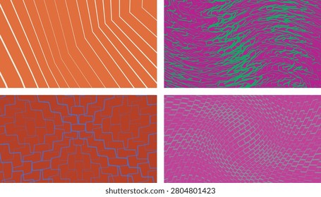 Dynamic halftone pattern; vibrant blue background; small green and black squares; gradient effect; modern graphic design; abstract texture