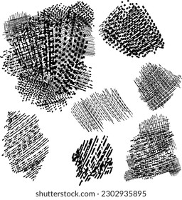 dynamic hatching, zigzags, vector texture, elements for design	
