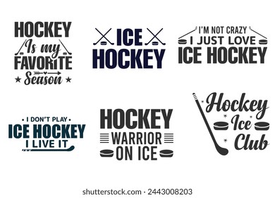 Dynamic Hockey Typography Bundle, Hockey Vector Bundle, Hockey Vibes, Goal-Driven Typography in Hockey Theme, Typography Slapshot