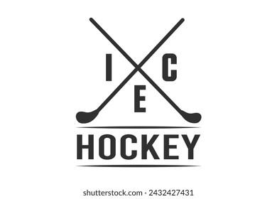 Dynamic Hockey Typography, Ice-Cool Lettering: Hockey Glory, Hockey Vibes, Goal-Driven Typography in Hockey Theme, Typography Slapshot: Design Excellence