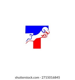 A dynamic horned goat leaping into a bold alphabet shape. Ideal for outdoor brands, mountain sports, farm identity, strong mascots, and modern rustic designs.