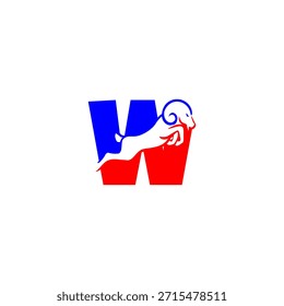 A dynamic horned goat leaping into a bold alphabet shape. Ideal for outdoor brands, mountain sports, farm identity, strong mascots, and modern rustic designs.