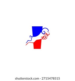 A dynamic horned goat leaping into a bold alphabet shape. Ideal for outdoor brands, mountain sports, farm identity, strong mascots, and modern rustic designs.