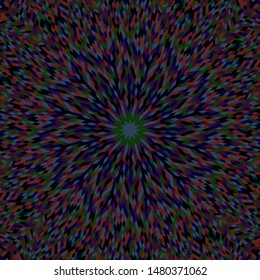 Dynamic hypnotic radial tiled mosaic background - colorful abstract vector design with geometric shapes