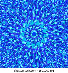 Dynamic hypnotic tile pattern mosaic background - circular colorful vector graphic design from geometrical shapes