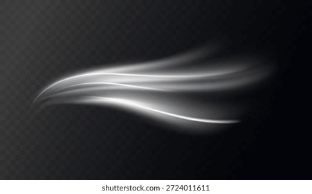 Espiral de gelo dinâmico. Movimento limpo e fluido. Frescura e energia leve. Curvas suaves, gradientes arejados e ar fresco e fresco. Condicionadores circulam e purificam a ilustração do vetor atmosférico