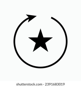 Dynamic Icon. Move, Movement. Active, Energetic Symbol.