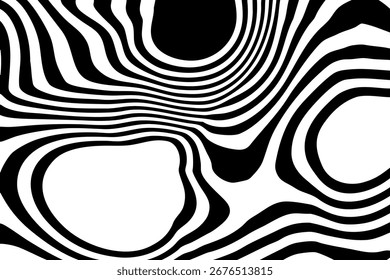 Dynamic illustration with curved lines forming a unique visual texture. Eps 10